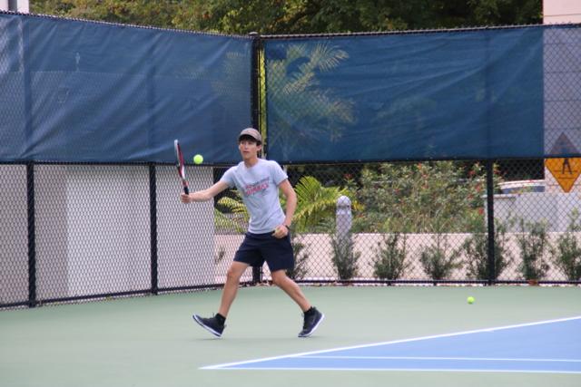 Gables Tennis Against Miami High