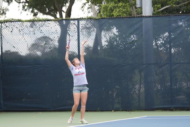 Gables Tennis Against Miami High