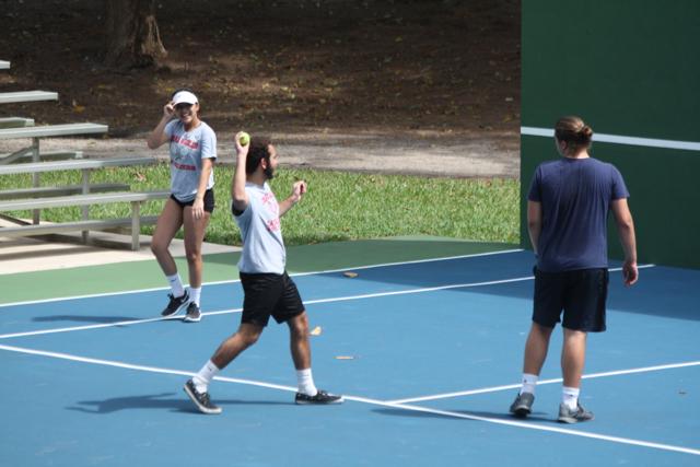 Gables Tennis Against Miami High