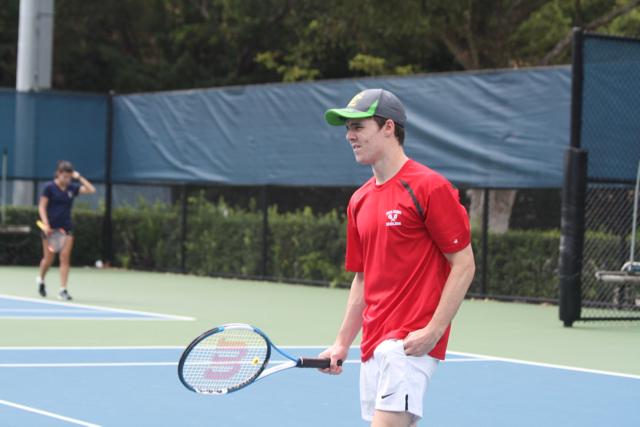 Gables Tennis Against Miami High