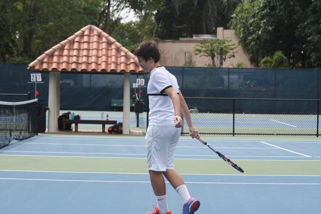 Gables Tennis Against Miami High