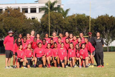 Lady Cavs Flag Football team will compete at the Semi FInals District competition next week, after finishing their regular season undefeated. 