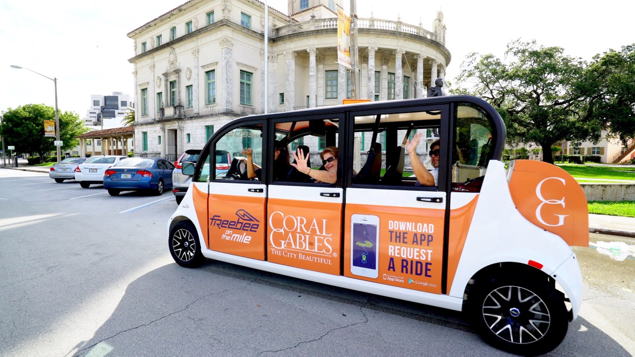SHUTTLE AT YOUR SERVICE: Freebee offers free shuttle rides across popular spots in Miami.
