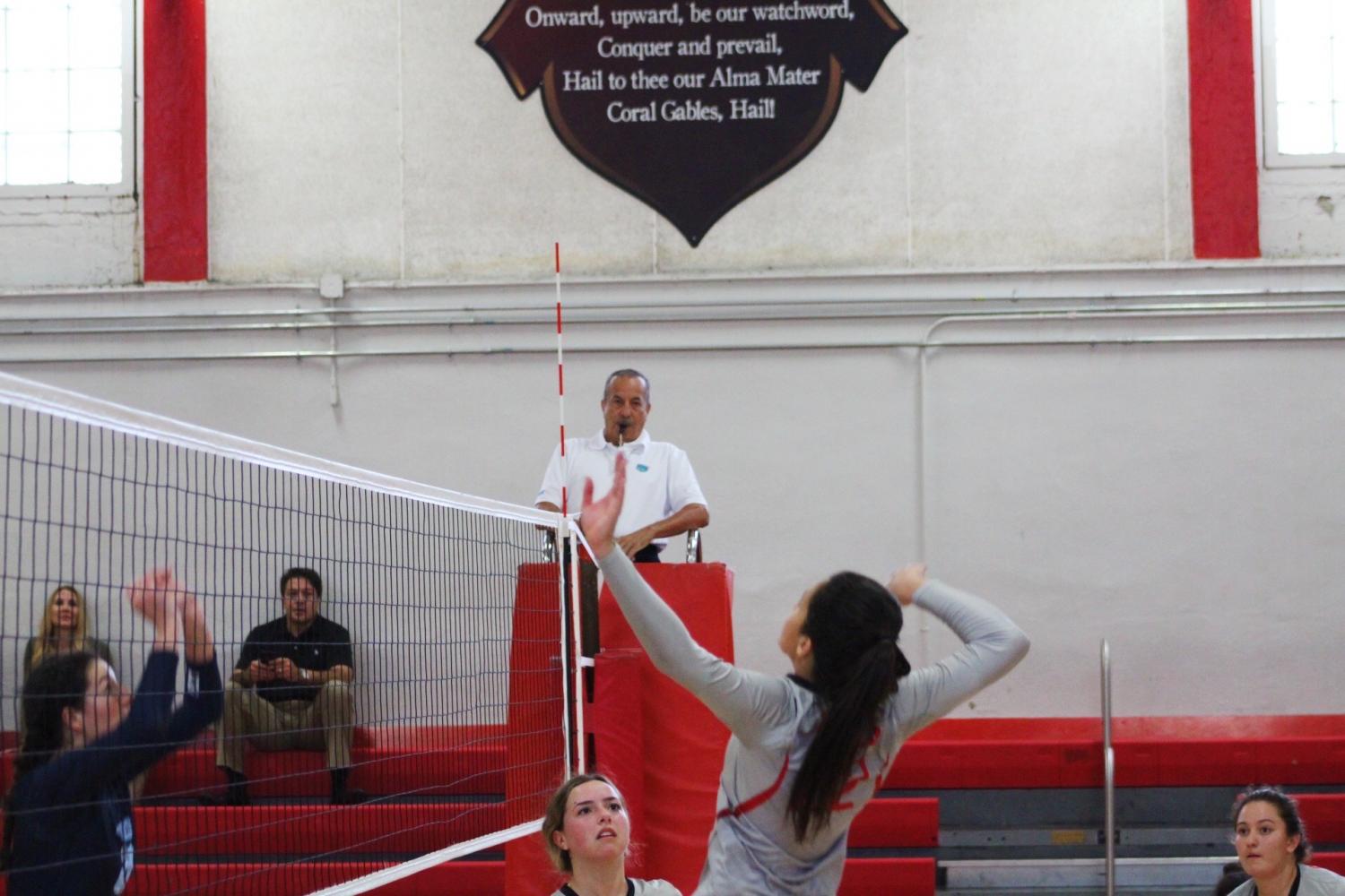 Gables Volleyball Takes a Loss against Lourdes