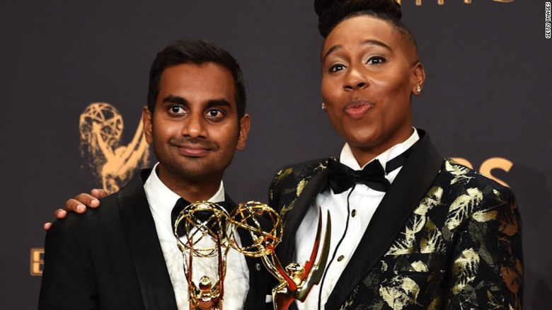 co-writer on an episode of master of None --- Lena Waithe first black woman to win outstanding writer for a comedy series
