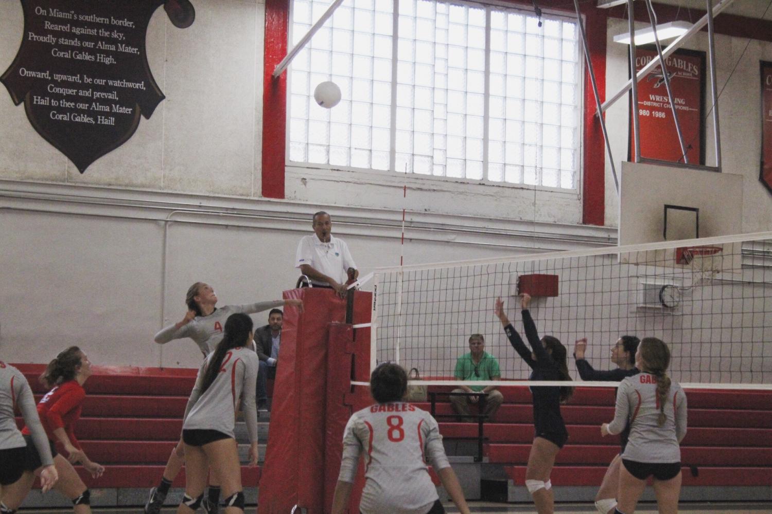 Gables Volleyball Takes a Loss against Lourdes