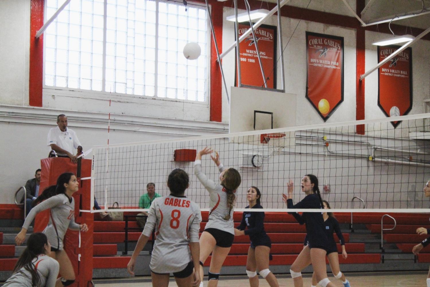 Gables Volleyball Takes a Loss against Lourdes