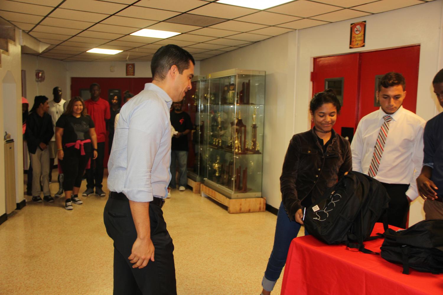 Gables Students Make Commissioner Lago's Day
