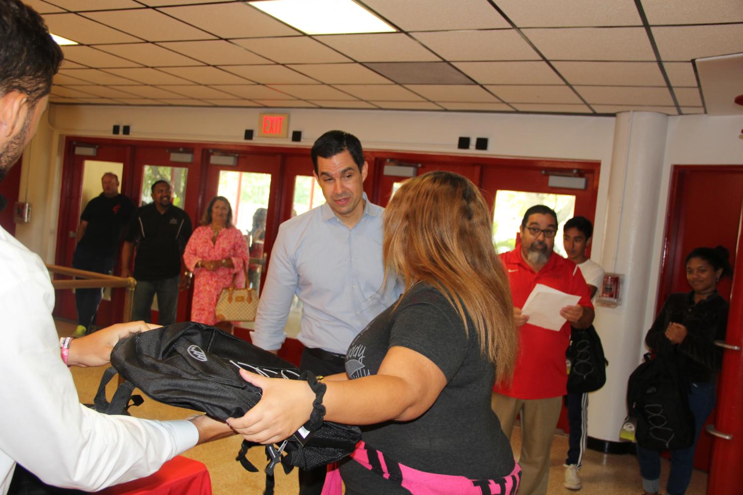 Gables Students Make Commissioner Lago's Day