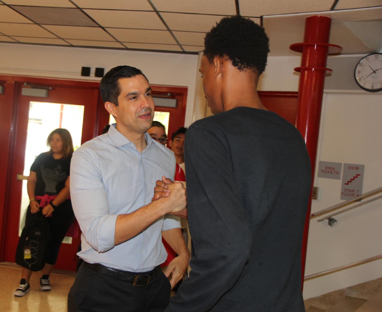 Gables Students Make Commissioner Lago's Day