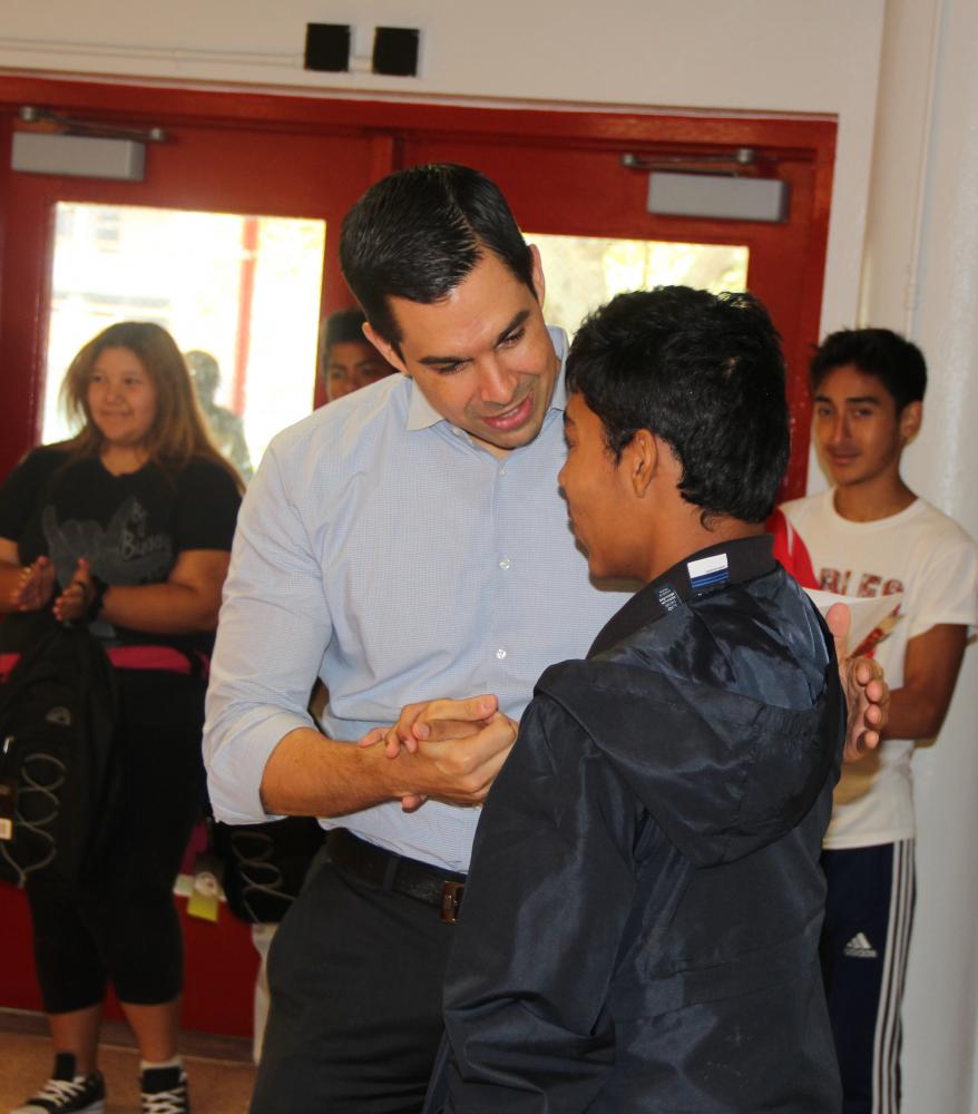 Gables Students Make Commissioner Lago's Day