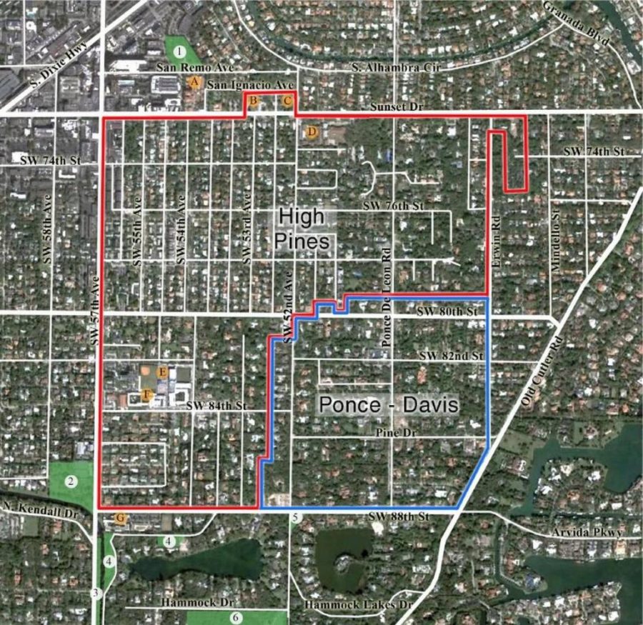 Map of Unincorporated Miami-Dade