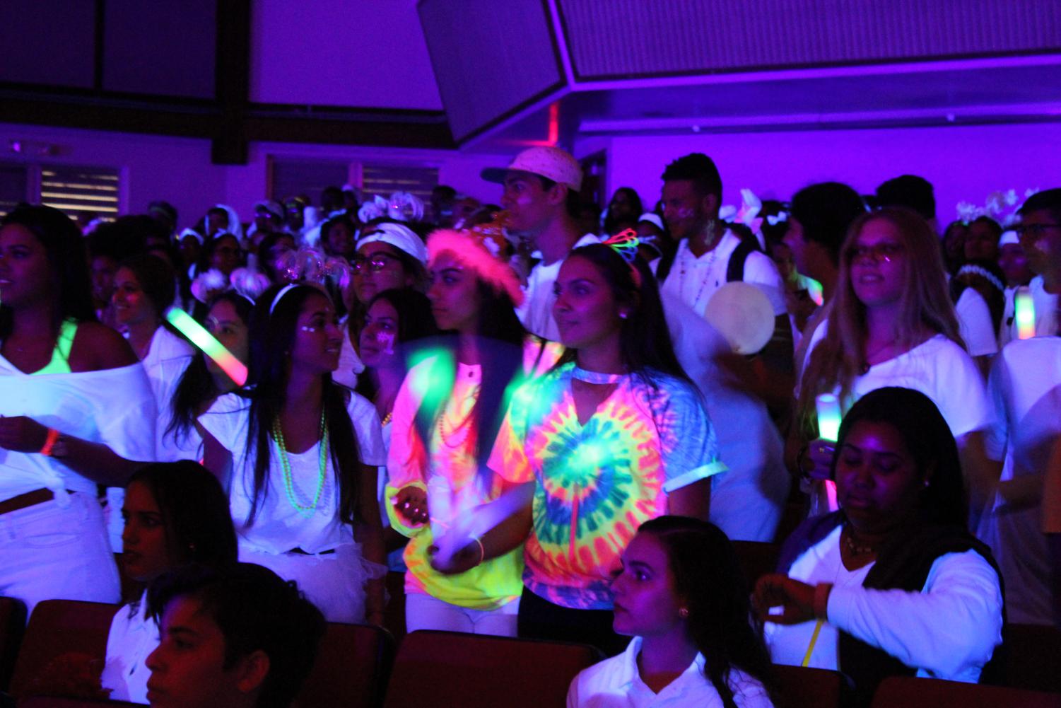 Senior Pep Rally: Hyped In White