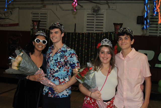 Homecoming court poses for a photo.