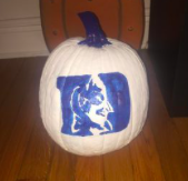 There are endless possibilities for design when painting a pumpkin.