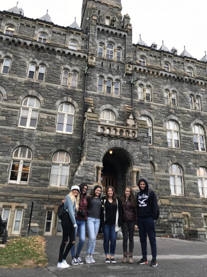 One of the OOSCT groups pose at  the White Gravenor Hall.