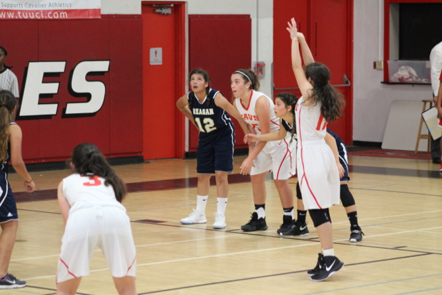 JV Lady Cavalier Basketball Takes A Win Against Reagan