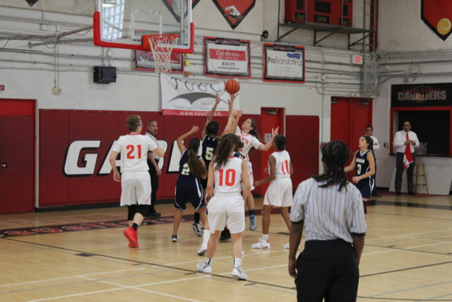 JV Lady Cavalier Basketball Takes A Win Against Reagan
