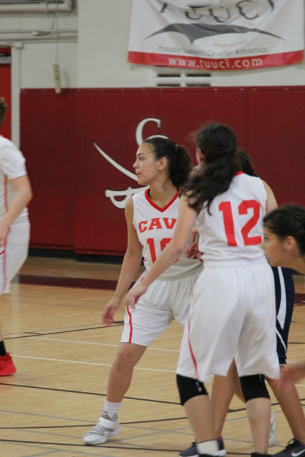 JV Lady Cavalier Basketball Takes A Win Against Reagan