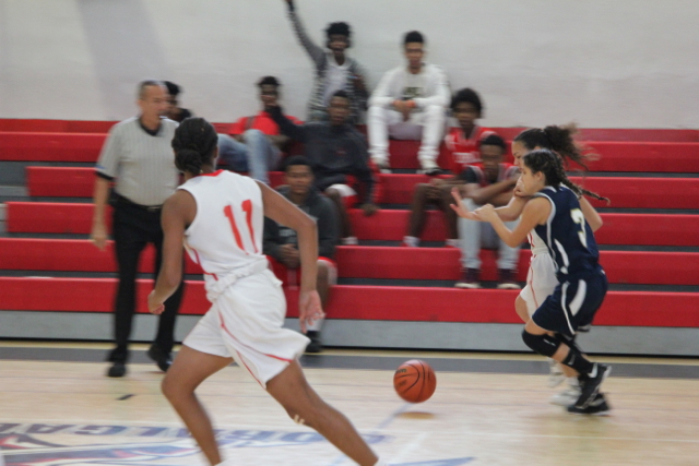 JV Lady Cavalier Basketball Takes A Win Against Reagan