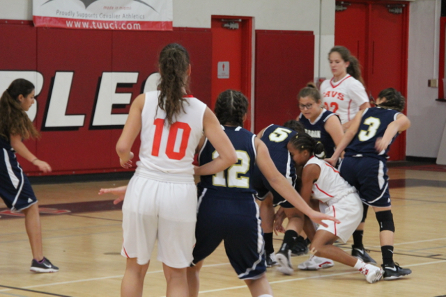 JV Lady Cavalier Basketball Takes A Win Against Reagan