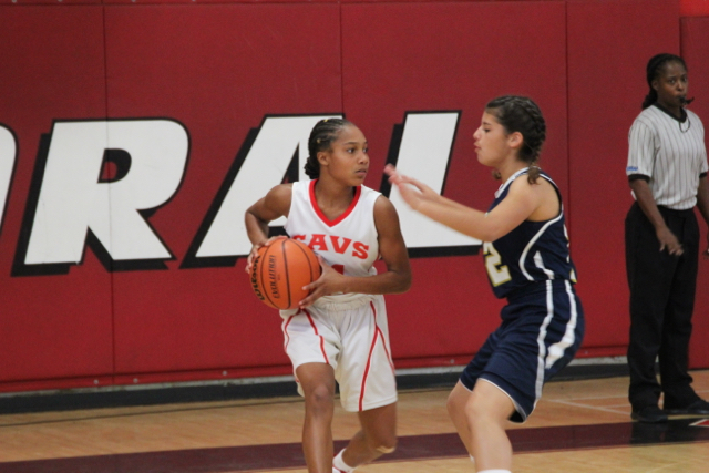 JV Lady Cavalier Basketball Takes A Win Against Reagan
