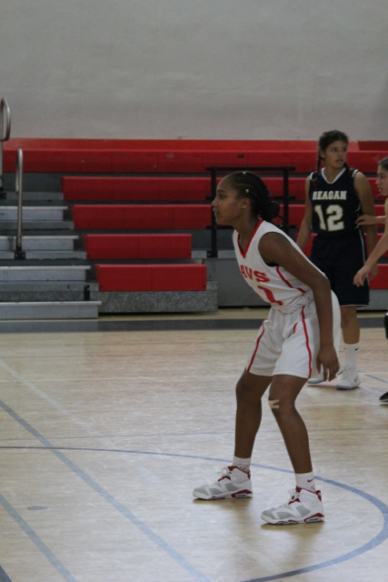 JV Lady Cavalier Basketball Takes A Win Against Reagan