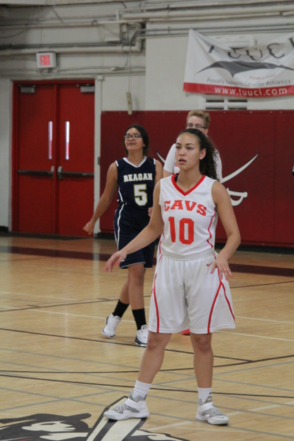 JV Lady Cavalier Basketball Takes A Win Against Reagan