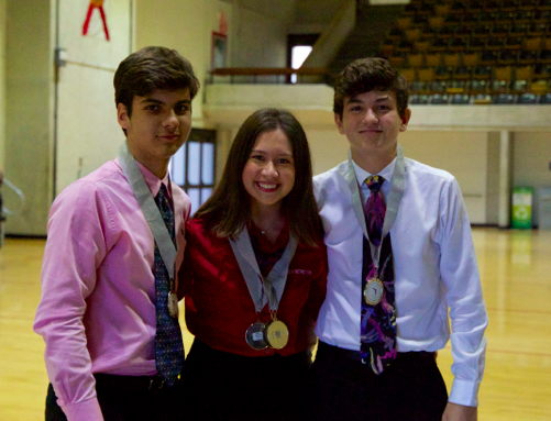 Last year's members at the District Awards Ceremony.