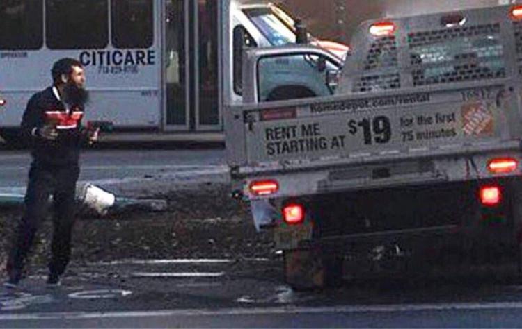 A truck driver barrels through the streets of New York, creating panic and chaos.