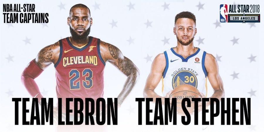 LeBron+James+and+Stephen+Curry+will+take+their+drafted+teams+in+a+head-to-head+battle+during+the+NBA+All-Star+Game+on+February%2C+18.