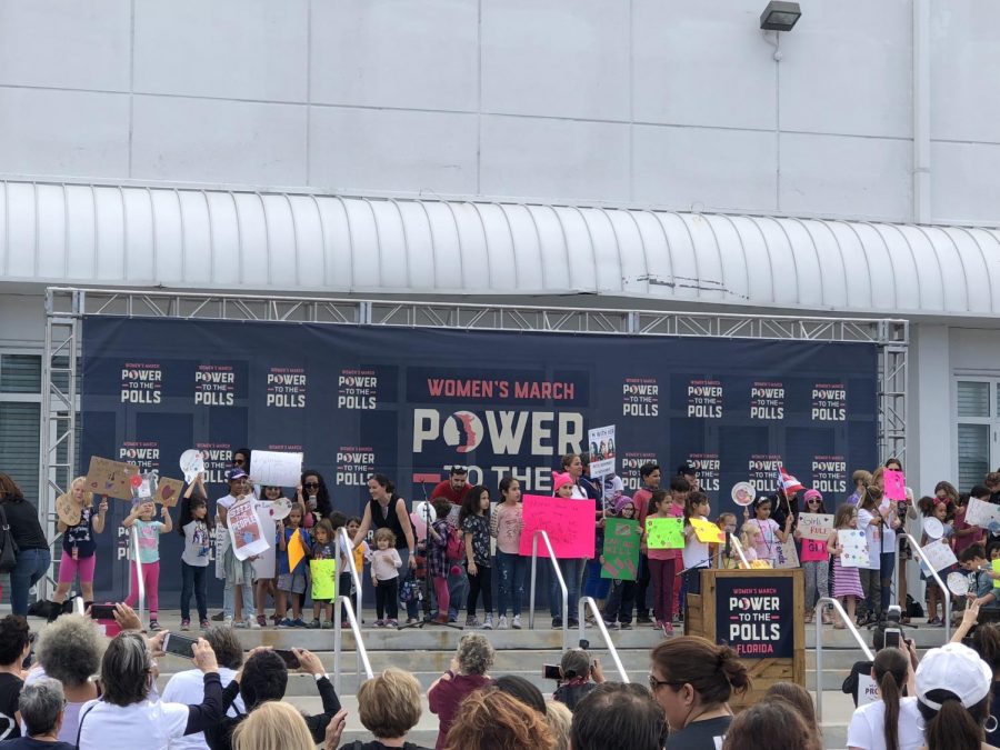 People gather in Wynwood  for a nonviolent protest