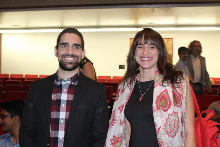 Ms. Kiely and Mr. De Armas smile for a picture.