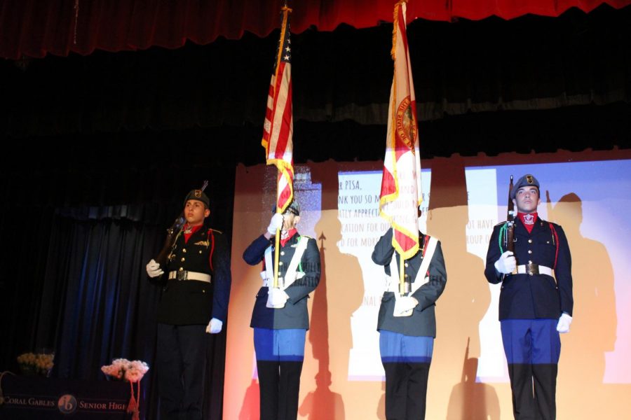 Color Guard during the national anthem.