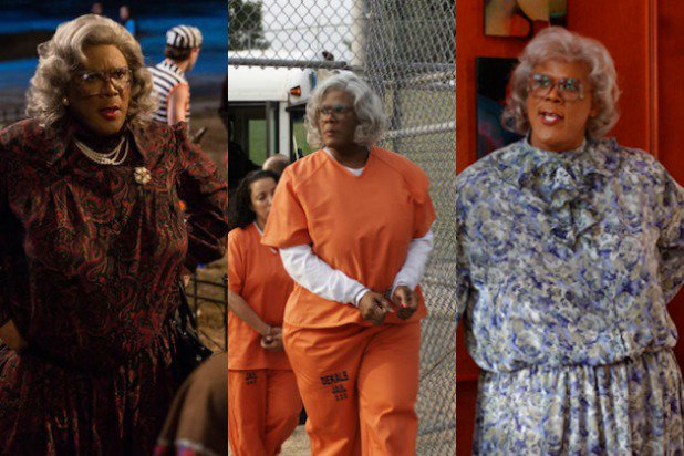 Snapshots of Madea in different movies