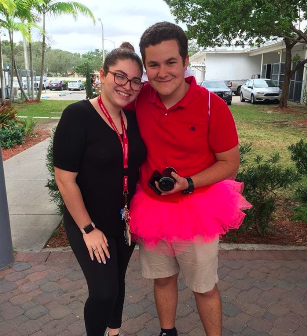 Students celebrate Valentine's Day through the Interact Club's Cupids program.