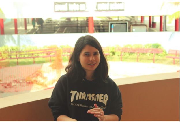 POETRY WHIZ: Junior Angie Lopez speaks about her experience preparing for the performance.