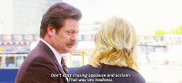 Ron Swanson and Leslie Knope always had each others back