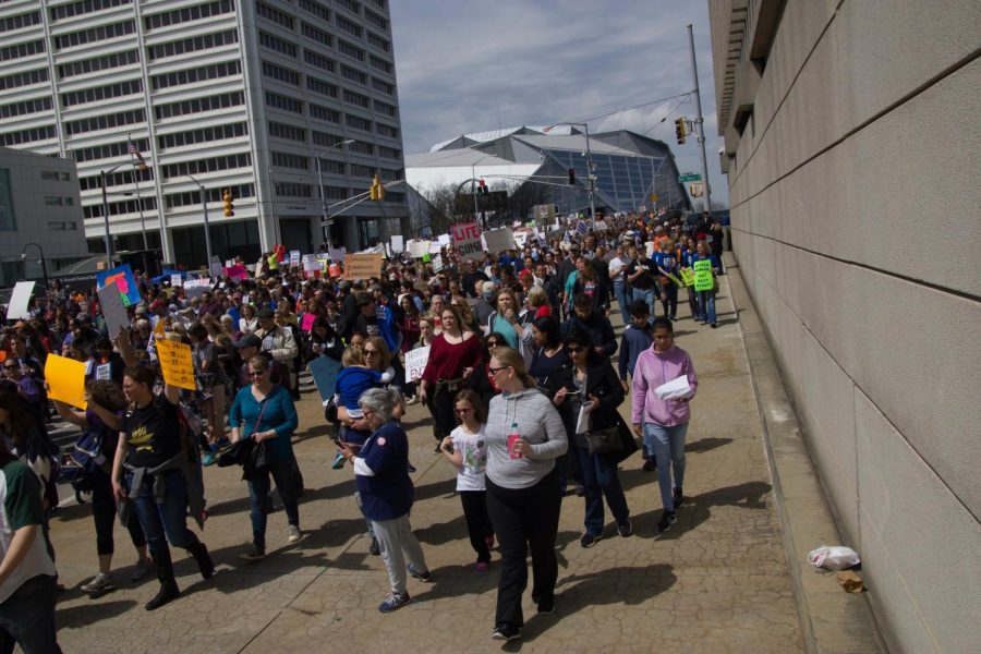 Gables student Ian Linder attends and photographs the Atlanta, Georgia March for Our Lives event.