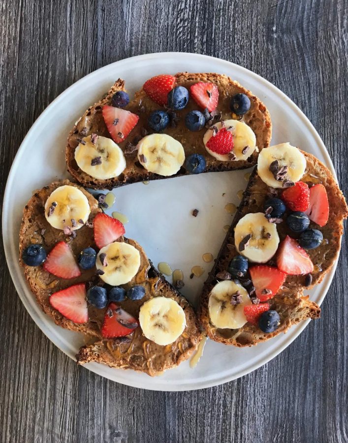 The almond butter toasts make for an excellent breakfast and are surprisingly filling.