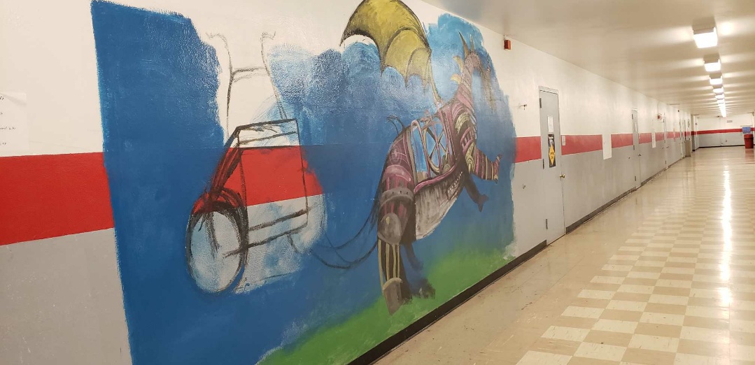 English Hall, New Paintings on the Wall!