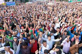 The protests drew thousands of people from different ares of Bangladesh and eventually brought traffic to a stop in the capital city of Dhaka. 