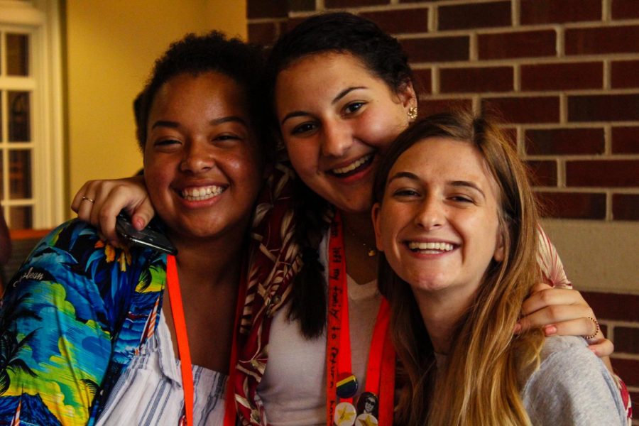 Melanie (middle) and Residential Counselor (right) with Melanies good friend (left).