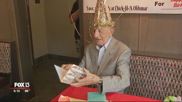 Stephen Bellissimo received a birthday card at his local Chick-Fil-A.