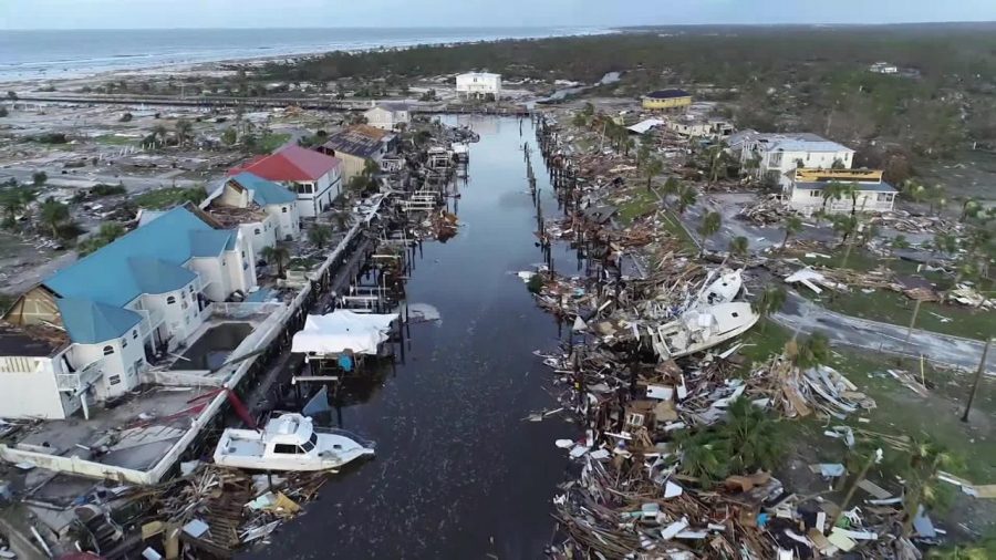 Hurricane+Micheal+was+recorded+as+one+of+the+strongest+hurricanes+that+has+hit+Floridas+Pandhandle+since+the+late+1800s.