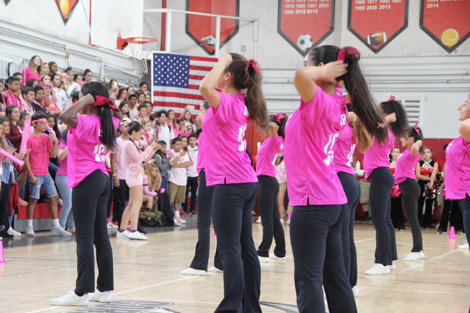 Pink+Spirited+Pep+Rally