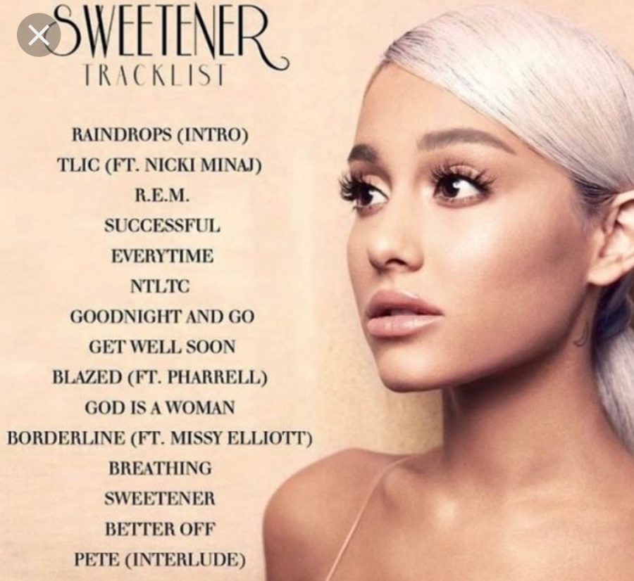 The "Sweetener" album is  very different compared to the other albums.