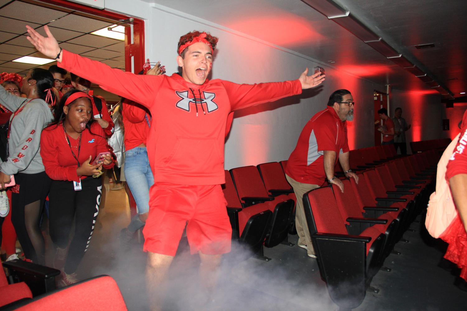 Decked in Red for the Senior Pep Rally!