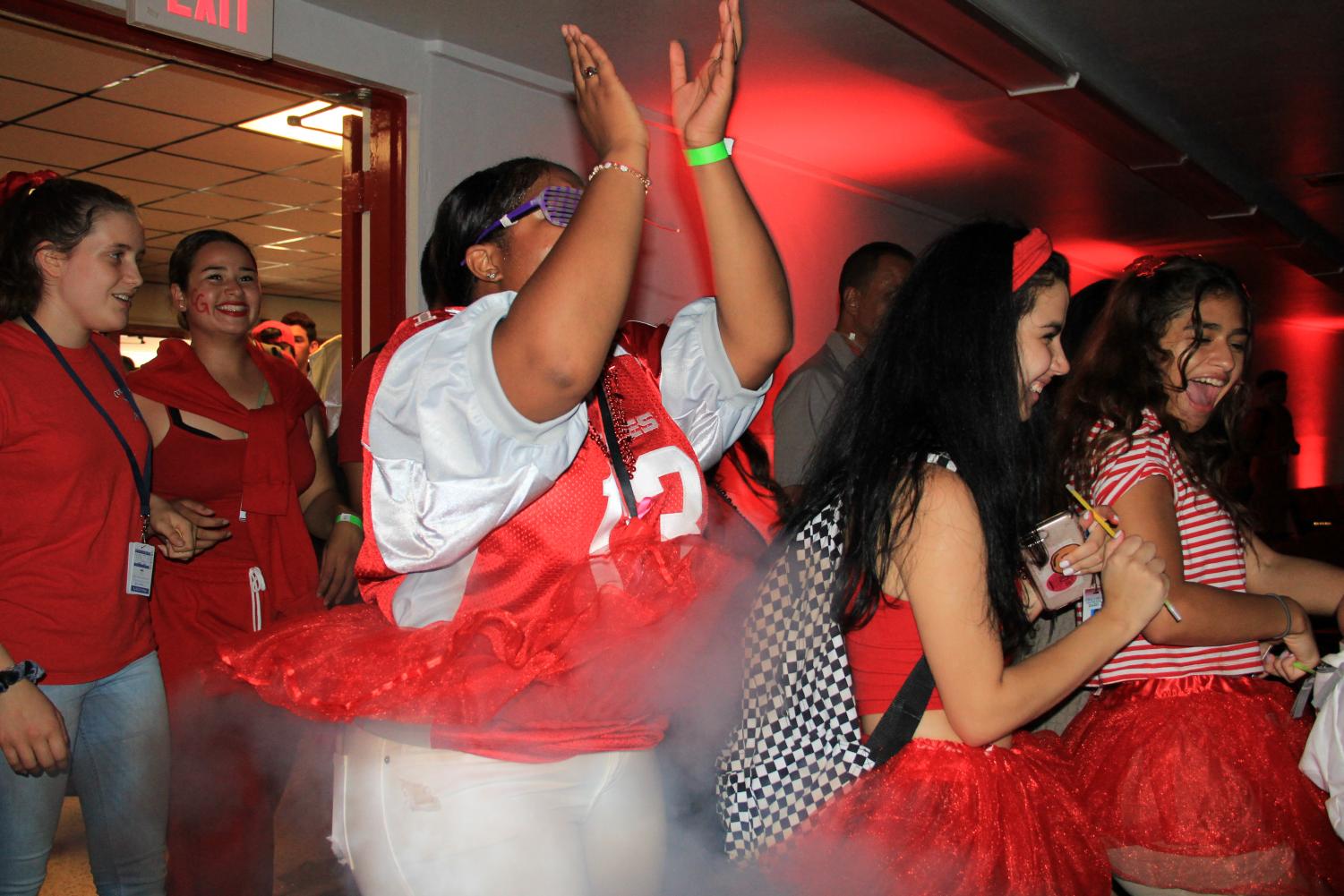 Decked in Red for the Senior Pep Rally!