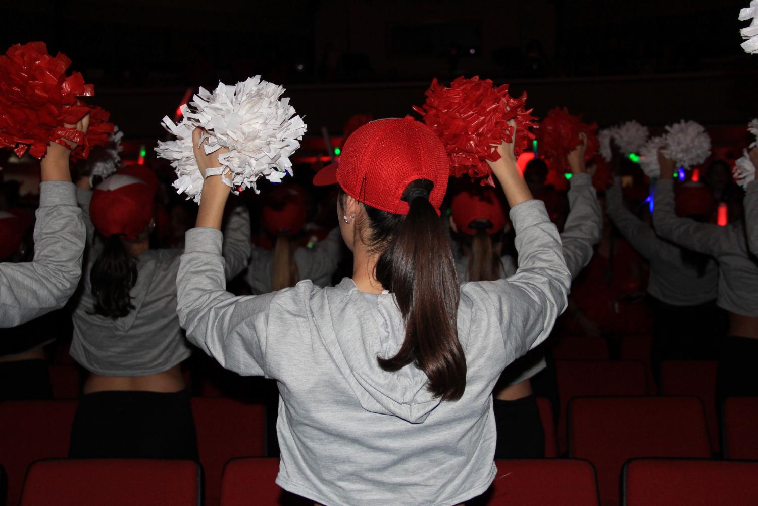 Decked in Red for the Senior Pep Rally!